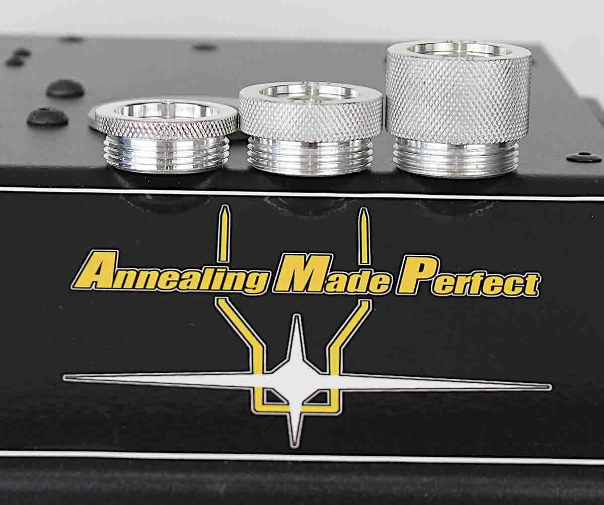 Pilots hold different cases at the proper depth in the oscillating magnetic field for precise annealing.